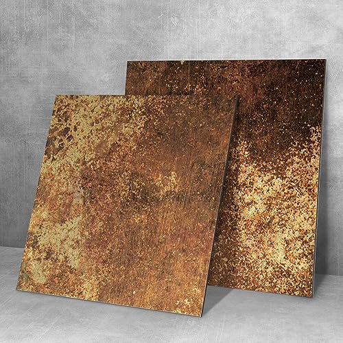 neukids distressed splashback metal rust, Copper Grey Splashbacks for walls, kitchen splashbacks for walls cooker splashback, RV Panels Fireplace Cooker Backsplash 19.5x19.5cmx18PCS