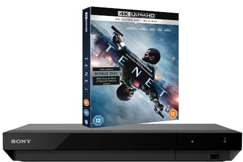MULTIREGION Blu-ray Player Compatible with Sony UBP-X700K Blu-ray Region A, B & C - DVD Regions 1-8 - Bundle Including Tenet 4K UHD Disc UPB-X700