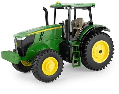 TOMY John Deere LP87295 7260R Traktor, Maßstab 1:16, Druckgusskörper, lenkbare Vorderachse & Hinterradkupplung