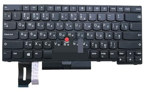 WGGYGMD Tastatur mit Hintergrundbeleuchtung für ThinkPad E480, E485, E490, E495, L380, L390, T490(RU no Backlit)