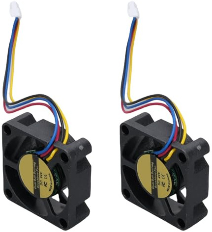 Spacnana Ventilateur de Refroidissement pour Imprimante 3D, 2 Pièces, Ventilateur de Refroidissement à Double Roulement à Billes à Faible Bruit avec Tension Réglable, Remplacement pour