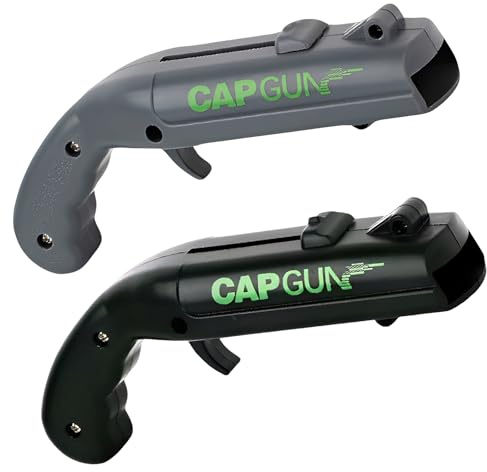 WUMZIRA 2 Pezzi Apribottiglie Pistola Sparatappi, per Birra e Bevande, Gadget Divertente per Feste e Bar, Cavatappi a Forma di Pistola Spara Tappi, Regalo per Uomo Originale
