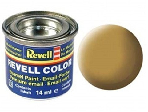 Revell Emaille-Farbe, 14 ml, sandgelb, matt, 6 Stück