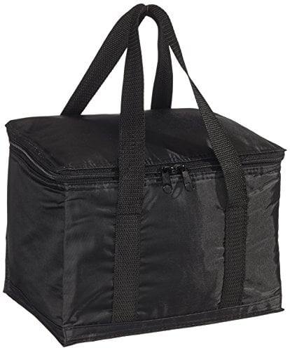 Sagaform Kühltasche aus Polyester, in der Farbe Schwarz, bietet Platz für bis zu 6 Dosen á 33cl, Maße: 23,5 x 16 x 19 cm, 5016077
