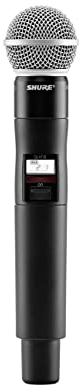 Shure QLXD2 Handheld Transmitter with SM58 Vocal Mic Capsule for QLX-D Digital Wireless Systems, Receiver Sold Separately, G50 Band