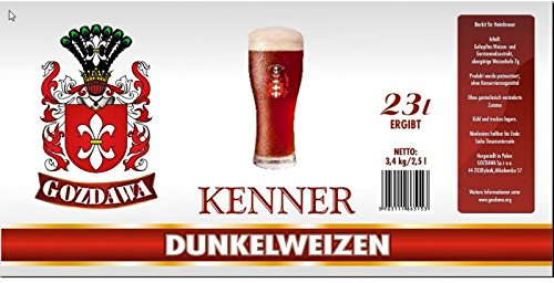 GOZDAWA Dunkelweizen - 3,4 kg Bierkit zum Bier brauen bis 23 Liter Braukit - obergärig