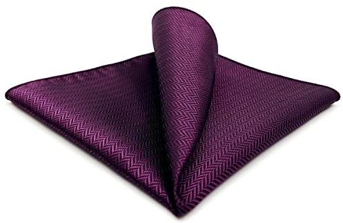 S&W SHLAX&WING Solid Violett Herren Einstecktücher Geschäftsanzug Hochzeit Groß