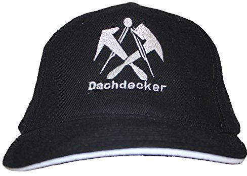 Fan-O-Menal Baseballcap mit Einstickung - Dachdecker - 68612 schwarz