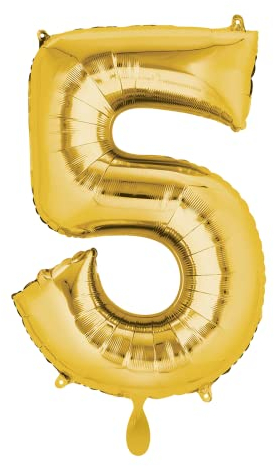 Mid Size Number 5 Gold