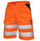 CXS Arbeitsshorts Norwich high Visible, Warnschutz Shorts Visible, Kurze Arbeitshose in Signalfarbe, Kurze Warnschutzhose mit Reflektionsstreifen, Orange, 52