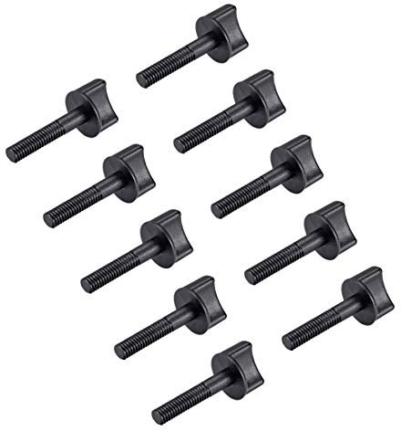 sourcing map Vis Moletée Tige en plastique Filetage Partiel Métrique Pour Avion RC M6x20mm 30mm 10Pcs