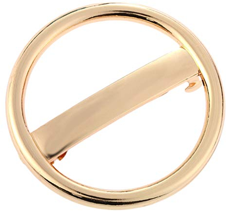 F Fityle Metallgeometrische Runde Haarspange, Haarspange für Frauen, Haarnadel Haarschmuck, Golden