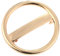 F Fityle Metallgeometrische Runde Haarspange, Haarspange für Frauen, Haarnadel Haarschmuck, Golden