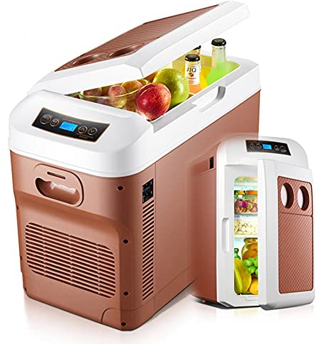 YADLCR Nevera portátil eléctrica de Viaje | Refrigerador del automóvil | Congelador Frigorífico para Camión, Coche, Camping, 12V/24V/220-240V, Capacidad 28 litros