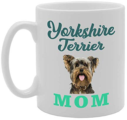 Coralgraph Inc MG4585 Yorkshire Terrier Mom Novelty Gift Printed Tea Coffee Ceramic Mug