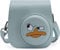 Frankmate Sofortbildkameratasche kompatibel mit Instax Mini 11, PU-Leder Tasche mit Tasche und verstellbarem Schultergurt (Cute Duck)