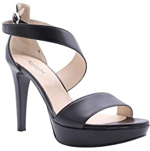 Nero Giardini E307231DE Damensandalen Aus Leder - Schwarz 36 EU