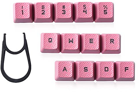 Performance Gaming keycaps Replacement for Romer-G Switch Logitech G310 G413 G613 G810 K840 G910 Mechanical Keyboard … (Pink -13 keys)