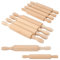 OLYCRAFT 14Pcs Mini Wood Rolling Pin 14/20cm Small Clay Rolling Pin Classic Wooden Roller Pins for Baking Non-Stick Dough Roller Pins with 2 Handle for Pizza Clay Pasta Bread Pastry Cookies Pie