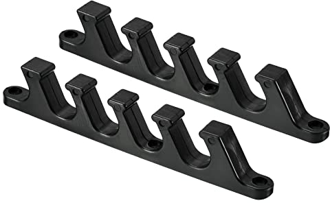 PATIKIL 2Pack Liegestuhl 5 Stellung Rasenmöbel Rückenlehne Einsteller für Außen Schwarz