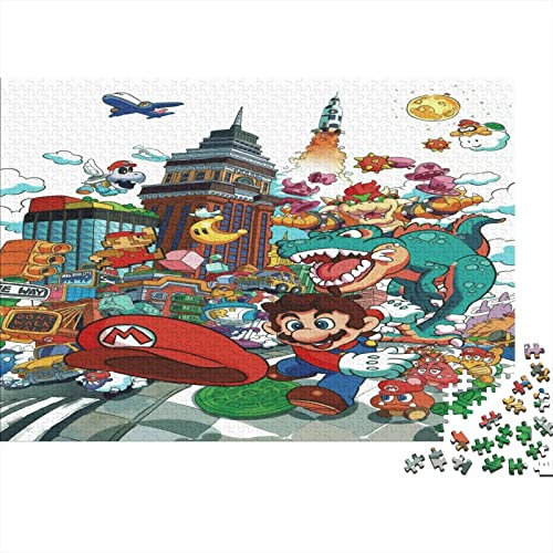 Super Mario Classic – Puzzle Spielfiguren 1000 Teile, Panorama, Geschicklichkeitsspiel Für Die Ganze Familie, Erwachsenenpuzzle Ab 14 Jahren 1000pcs (75x50cm)