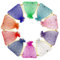 100 Stück Organzasäckchen Bunt,Kordelzug Geschenkbeutel 7x9cm,Kleine Säckchen zum Befüllen,Geschenk Tüten,Mitgebsel Tüten für Hochzeit,Schmuck,Weihnacht,Festtags,Ramadan,Kommunion Geschenke