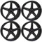 4x MB Design Felgen KV1S 9.5Jx21 ET38 5x108 Schwarz stumpfmatt kompatibel mit Jaguar E-Pace F-Pace XF