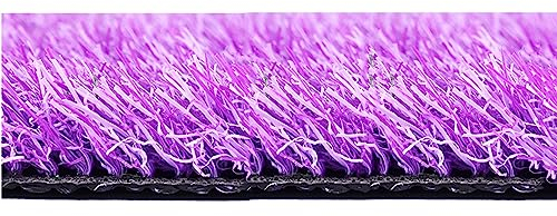 LOOQS Premium-Kunstrasen, Drainagematte, Rasen im Innen- und Außenbereich, realistisches lila Gras – waschbar (Size : 2x2.5m)
