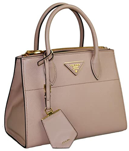 Prada Damen Beige Saffiano Leder Schultertasche 1BA116