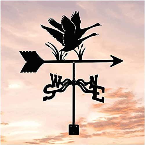 NOALED Belle girouette oies, girouette Noire, Outil de Mesure de la Direction du Vent girouette girouette de Jardin