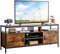 GIANTEX TV-Schrank TV-Board im Industrie-Stil, Fernsehschrank Fernsehtisch für Fernseher bis zu 65 Zoll, Lowboard TV Kommode Holz, TV Lowboard Sideboard 147 × 40 × 62 cm Vintage Braun