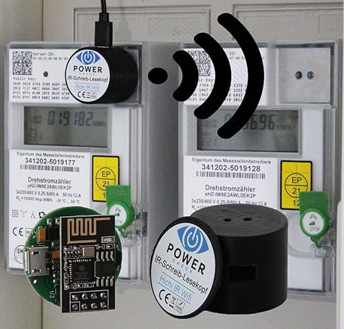 Hichi Wifi USB-C, IR Lesekopf für Stromzähler optisch auslesen - SmartMeter - Volkszähler - Optokopf - Wlan