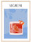 JUNOMI® Negroni Poster DIN A3, Cocktail, Longdrink, Bar, Getränke, Cocktail Set | Mit Rahmen Natur