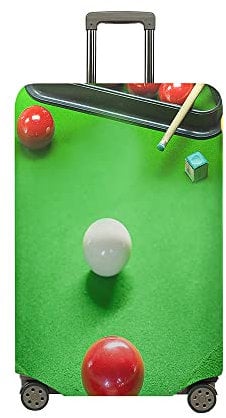Morbuy Suitcase Cover Elastic Suitcase Covers, Washable Suitcase Covers Protectors, Billiards Print Luggage Cover Travel Luggage Covers for Suitcases (Pool 2,XL (29-32 inch Luggage))