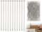 KAPSING 500 Stück Edelstahl Kopfstifte Metallstifte, Stecknadeln mit Kopf, 26mm Lange Feine Satin Sewing Pin, Gerade Stifte Perlenstift Für Handwerk Basteln & Nähen, 0.6 mm Dicke