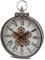 formano Moderne Wanduhr mit Beweglichen Zahnrädern 46cm Metall Clock Antikfinish