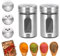 2pcs Salt and Pepper Set, Spice Shakers Whit 3 Adjustable Pour Holes, Stainless Steel Outer Layer, Portable Shakers for Home Kitchen BBQ Camping Restaurant Sugar Salt Flour Pepper Spice