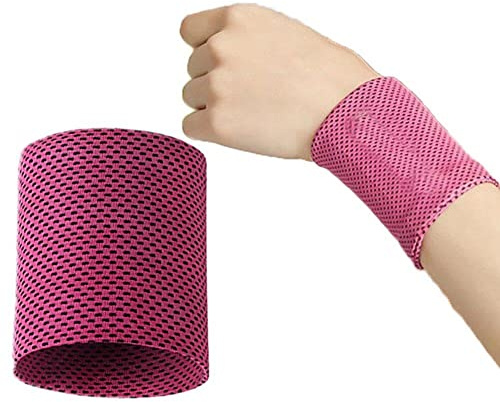 Keuyeo Kühlende Handgelenkstütze, Atmungsaktiv, Tennis-Armband, Sport-schweißband Für Fitnessstudio, Yoga, Volleyball, Handschweißband