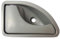Poignée Intérieure Grise de Porte Avant Gauche Côté Conducteur compatible avec KUBISTAR KANGOO TWINGO I - 8200247802 8200259376 8200289434