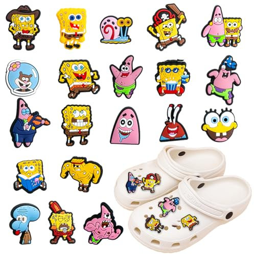 Shoe Charms Decorations for Clogs, Anime Charm Shoe Accessorie Set, Cute Kids Shoe Charms, DIY Shoe Accessories Charms Gifts Boys Girls Teens Adults for Summer Clog Sandal Bracelet Badges Wristband