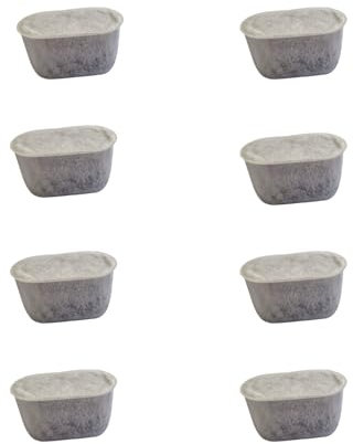 TOPANBIETER 999 hochwertiges Aktivkohlefilter Set, kompatibel mit den Modellen von Beem, AEG und Domo Kaffeemaschinen, die einen entsprechenden Wasserfilter benötigen (8 er Set)