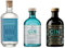 Degustazione GIN Italiano | Confezione da 3 bottiglie da 70 cl l'una: Gin artigianale De Antoni secco ed equilibrato, Mazzetti botanico, Mazzetti Black Edition speziato