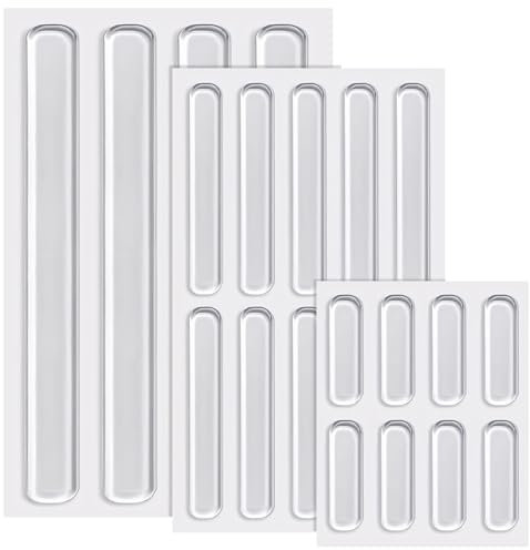 22 piezas Silenciadores de puerta Tiras de silicona Almohadillas para muebles Topes de puerta Protectores de puerta Topes de goma Topes para puertas de armarios Topes de impacto
