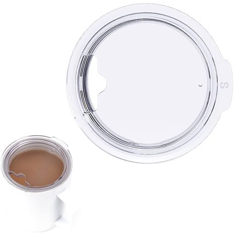 1 Pack Cup Lid Replacement Compatible with Ember Smart Mug 2 (10oz), Splash-proof Lid with Sealing Silicone Ring, Coffee Mug Lid, Tritan Material, BPA-Free (Cup Not Included)