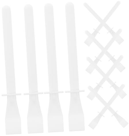 Toyvian 50pcs Palette Stick Flexible Glue Scrapers for Leathercrafts Oil Painting Handmade Leather Tool Precise Application Smear Sticks Adhesive Spreaders for Craft Supplies