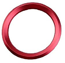 XEDLAMP Auto Lenkrad Panel Kreis Dekoration Abdeckung Trim Aufkleber, for Skoda, for Octavia, A5 A7, for Fabia Rapid, for Yeti, for Superb Auto-Lenkrad-Stick(Red)