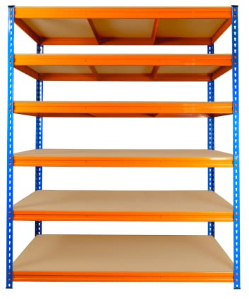 TRADE PRICE DEALS 6 Tier industrial racking warehouse storage shelves shelf units workshop steel garage shelving Unit 350kg Per Shelf (180 x 150 x 60cm)