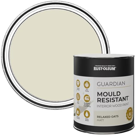 Rust-Oleum Beige Guardian Mould Resistant Interior Wood Paint in Matt Finish - Relaxed Oats 750ml