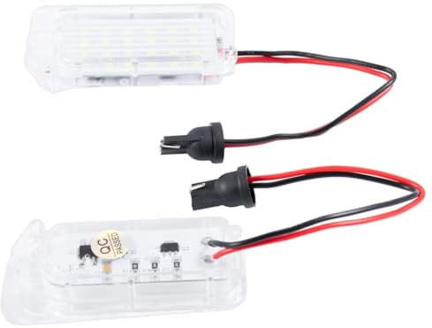 Merautop SJ 2 PCS LED Licence Number Plate Light Lamp Replacement for F0.r-d Fiesta Galaxy MKIII C-MAX Focus Jaguar XF Ranger S-MAX Kuga Car Accessories Part# 6M2A13550AA 6M2A13550AB 5105886 1504964