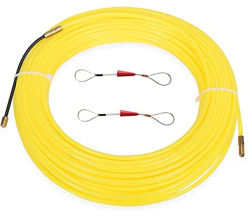 UZAMIRLEX Electrical Wire Threader Cable Puller, 4mm 40M Guide Device Fiberglass Electric Cable Push Pullers Duct Rodder Fish Tape Wire Wiring Accessories